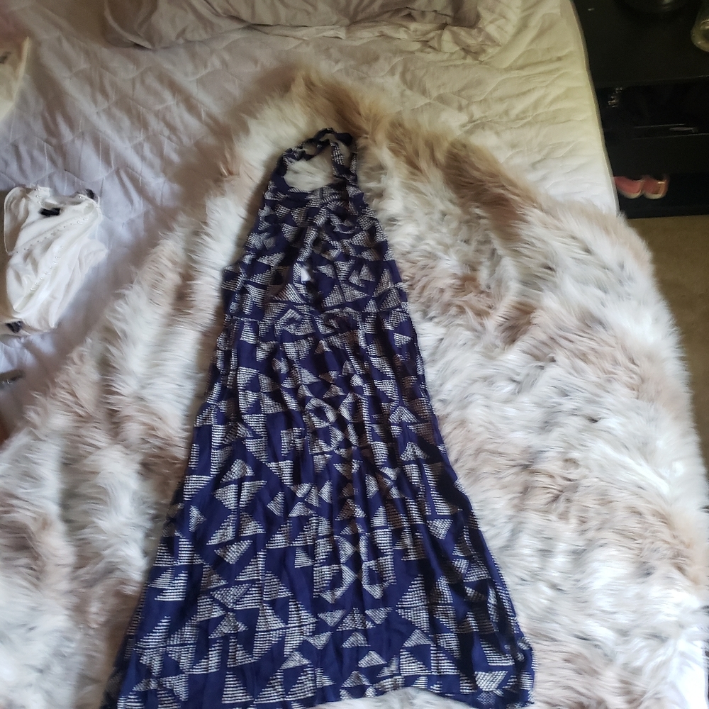 New Sail Print Halter Dress - Picture 10 of 10